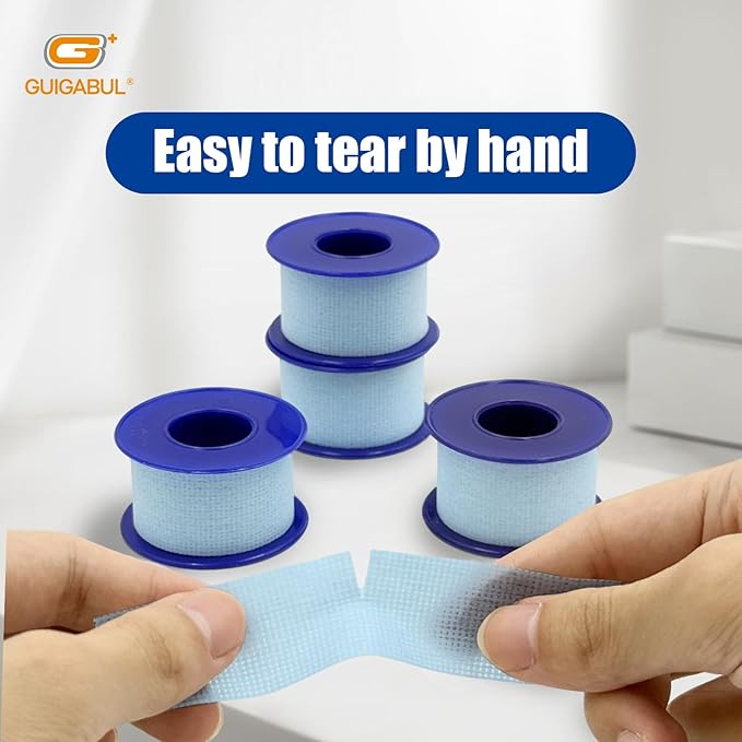 Silicone Surgical Tape 1" x 4yd (4 Rolls),Medical Tape for Sensitive Skin,Surgical Tape Pain-Free Removal Hypoallergenic Repositionable Adhesive Tape for Dressings,Face,First Aid