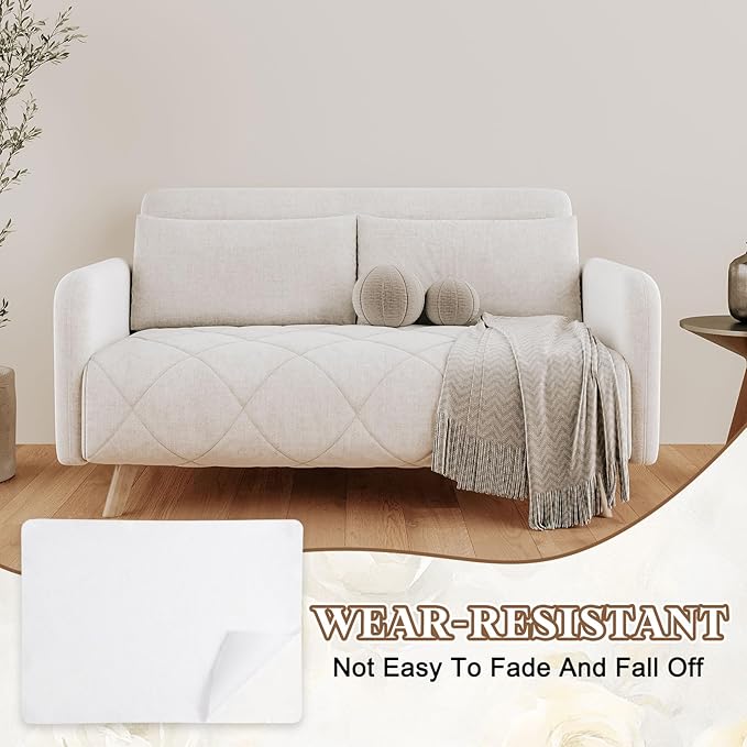 PATIKIL Linen Repair Patch, 8 x 11 Inch Self-Adhesive Linen Fabric Repair Patches for Sofa Couch Clothes Handbag Tents Car Seats Furniture, White