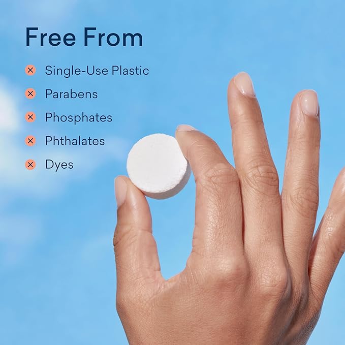 BLUELAND Foaming Hand Soap Refill Tablets, 10-Pack, Pacific Mist Scent, Eco Friendly Cleaning Products, 10 x 9 Fl oz