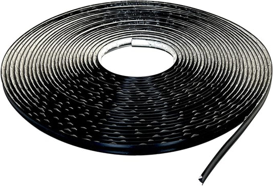 InstaTrim The Original Flexible Trim - 50ft Black 1/2" Wide Caulk Tape - Adhesive Trim with Many Uses Including Caulking for Bathtubs, Sinks, Counters, Tile, Floors - Made in USA