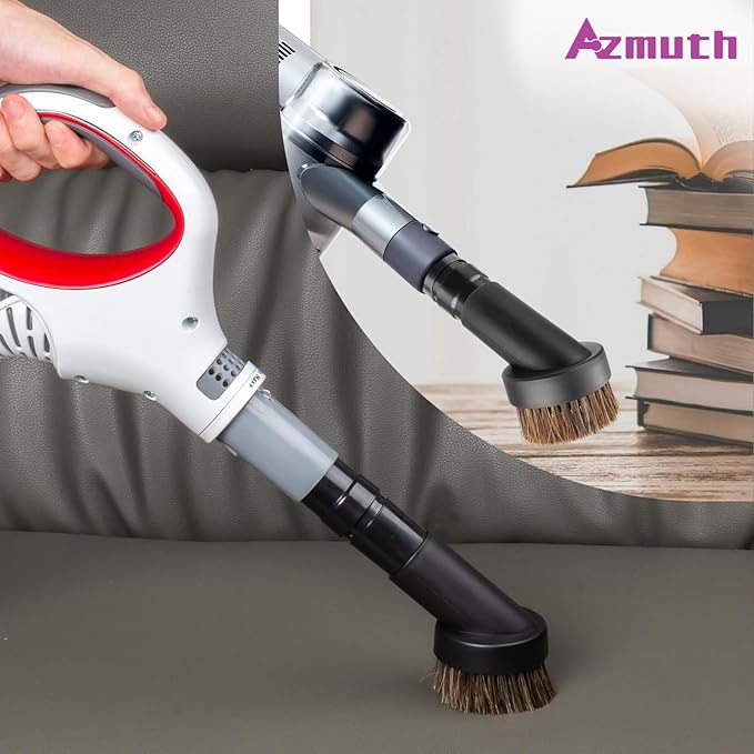 2Pcs 25mm Soft Horsehair Vacuum Dusting Brush, Universal Vacuum Brush Attachments for Shark Vacuum Cleaner and Shop Vac Vacuum and for Most Household Vacuum Cleaners Accessories