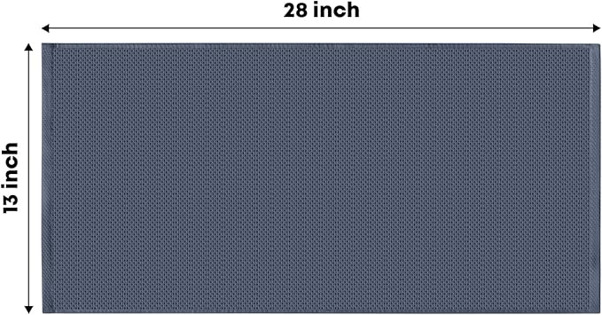 Artoid Mode 100% Cotton Dark Grey Waffle Weave Kitchen Dish Cloths, 13x28 Inch Ultra Soft Absorbent Quick Drying Kitchen Dish Towels Set of 4
