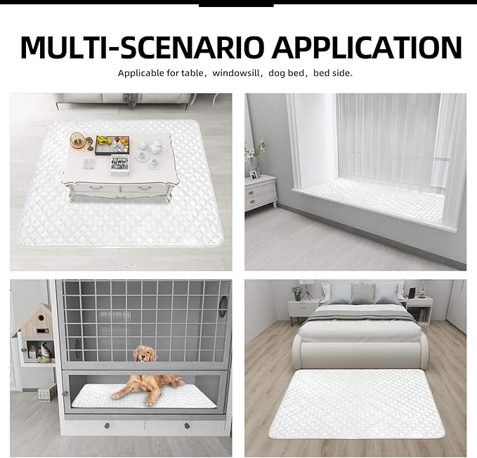Easy-Going Sectional Couch Covers for Dogs L Shape Sofa Cover Reversible Sofa Slipcover Chaise Lounge Cover Furniture Protector Cover for Pets Dog Cat (42 x 68 inches, White/White)