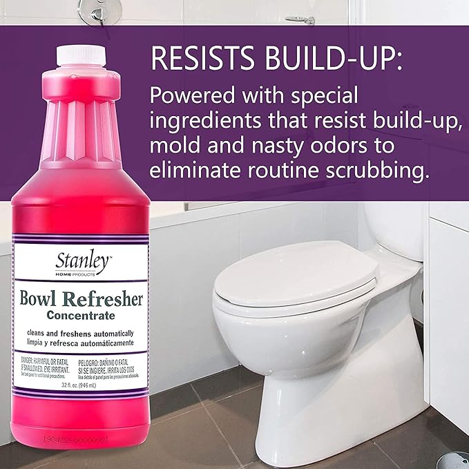 STANLEY HOME PRODUCTS Bowl Refresher Concentrate – Cleans and Freshens Toilets Automatically – 32 fl. oz. (2 Pack)