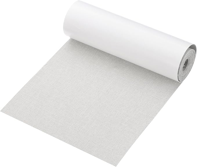 PATIKIL 70x6.2 Inch Linen Repair Tape, Repair Fabric Patch Self Adhesive Couch Patch Line Repair Patch for Furniture Sofa Car Seats Office Chairs, Light Gray