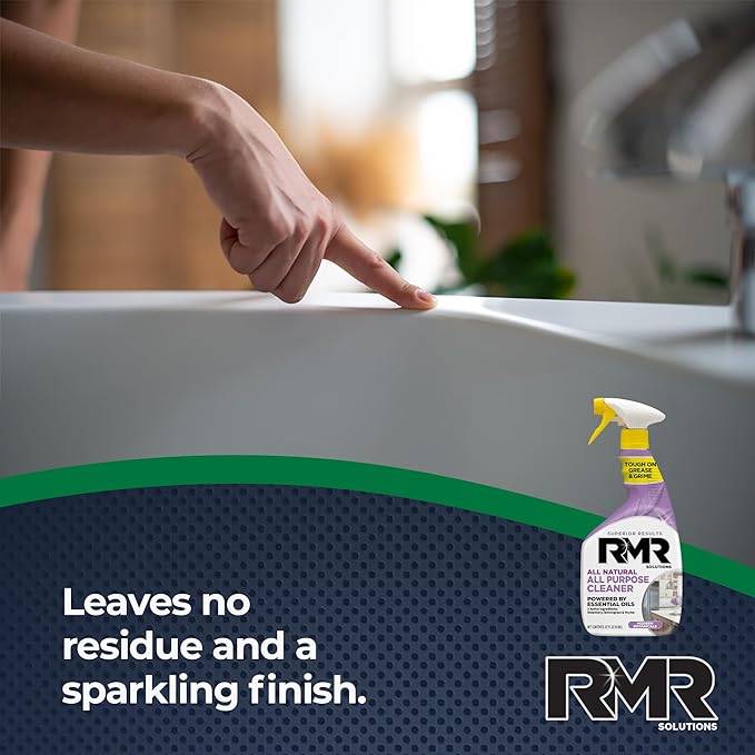 RMR All Natural All-Purpose Cleaner - Non-Toxic, Rinse-Free Multipurpose Cleaning Supplies, Biodegradable 30-Ounce Spray, Modern Botanical Scent