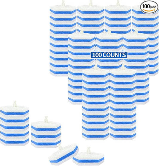Aimery 100 Counts Blue Disposable Toilet Bowl Cleaning Refills Make Toilet And Bathroom Be Fresh(100, Blue)