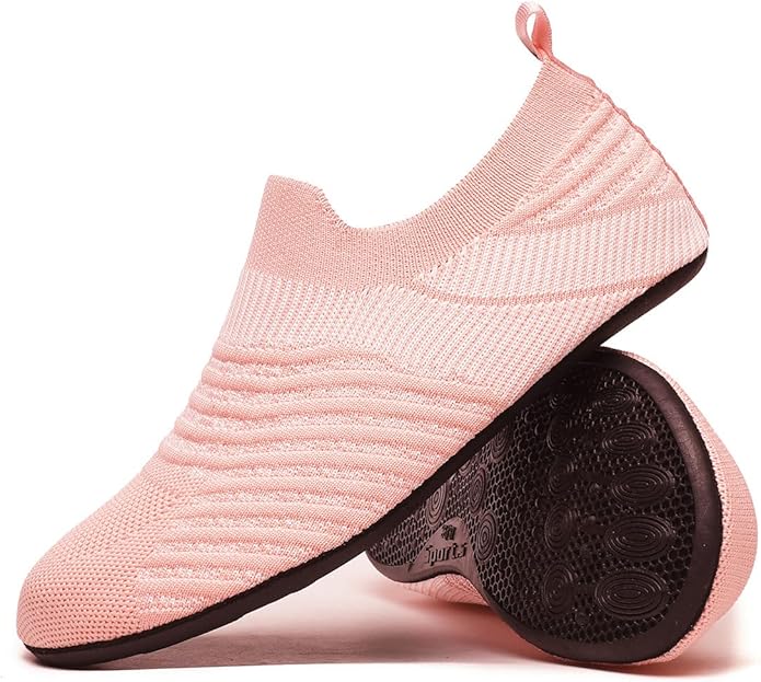 Adult Indoor House Slippers Socks Lightweight Non Slip Grip House Home Shoes for Women Men