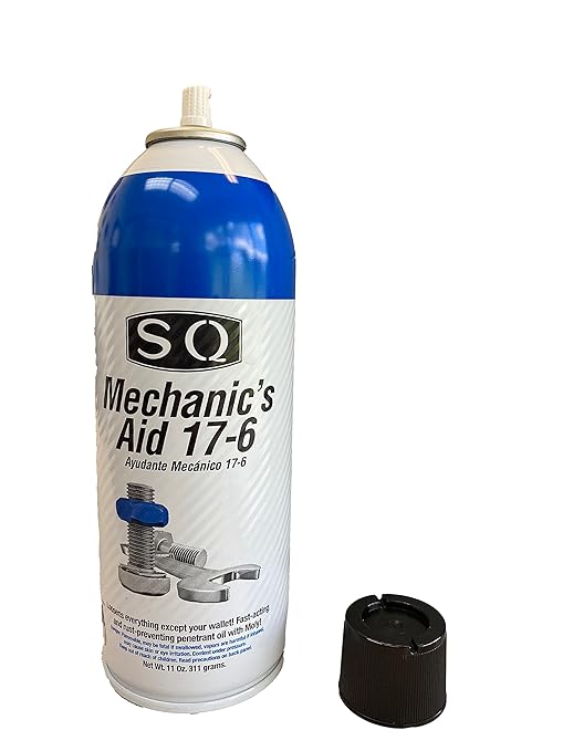 SQ Lubricant Combo, SQ Mechanic's Aid 17-6 Penetrating Catalist, 5 in 1 Multipurpose Lubricant, Silicone Lubricant Heavy Duty (4)