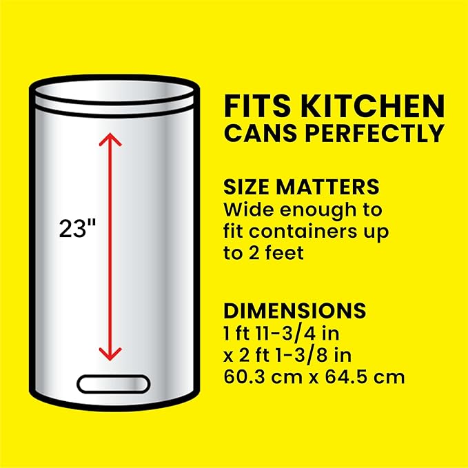 Glad ForceFlex Tall Kitchen Drawstring Trash Bags, 13 Gal, Fragrance Free, 40 Ct (Package May Vary)