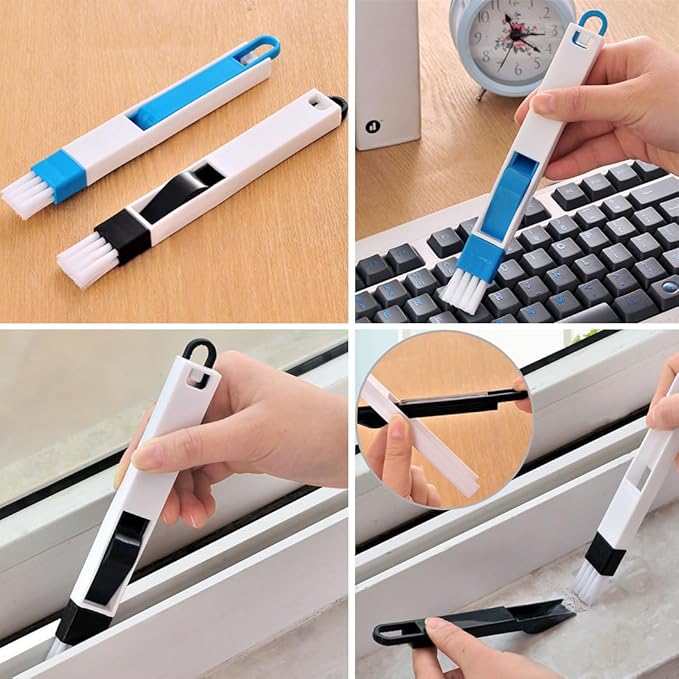 12Pcs Crevice Cleaning Brush,Small Gap Cleaning Brushes for Cleaning Bathroom,Kitchen,Window Grooves,Corners, Sinks, washbasins, Showers, faucets, bathtubs, Gas Stove and Tiles