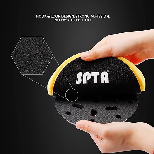 Yellow Medium Cut Pad, 1Pc 6 Inch Buffing Polishing Pads for 150mm Backing Plate Compound Buffing Sponge for Car Buffer Polisher Compounding, Polishing and Waxing -FPTSS6Y