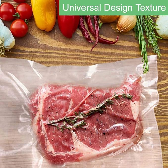 O2frepak 100 Pint 6" x 10" Vacuum Sealer Bags with BPA Free and Puncture Prevention,Vacuum Seal Freezer Bags,Great for Sous Vide Vaccume Sealer PreCut Bags