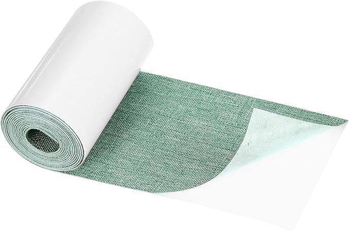 3x60 Inch Green Linen Repair Patch, Self-Adhesive DIY Fabric Repair Patch for Sofa, Furniture, Chair, Clothing, Tents