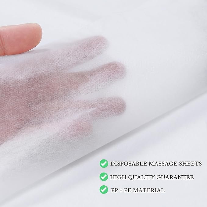 50 Pcs Disposable Bed Sheets 31" x 71" Massage Table Sheets Non Woven Fabric SPA Bed Cover Breathable for Massage Beauty Tattoos
