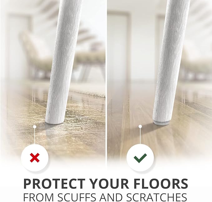 Felt Furniture Pads X-PROTECTOR 133 PCS - Premium Furniture Pads for Hardwood Floors - White Felt Pads for Furniture Feet - The Best Chair Leg Floor Protectors - Protect Your Hard Floors!