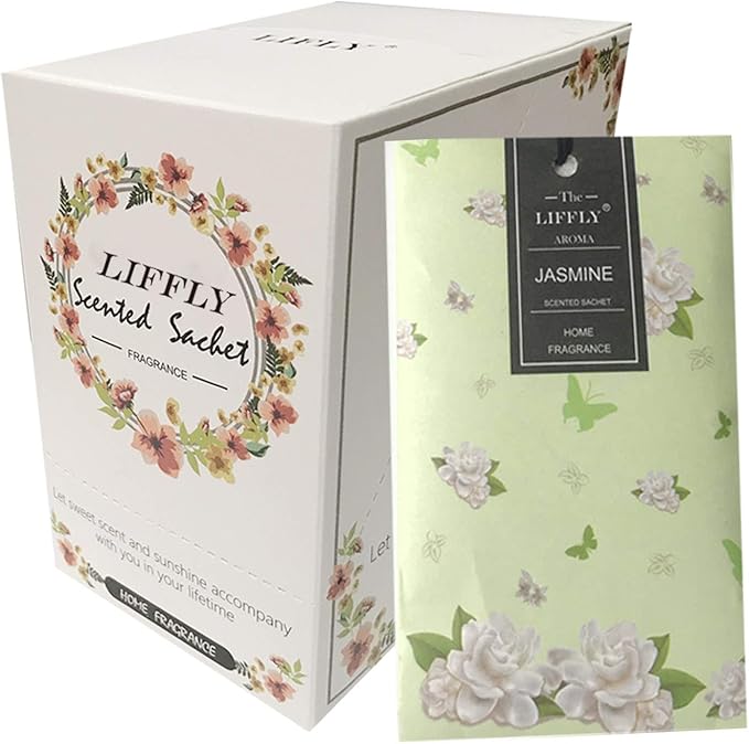 14 Packs Jasmine Scented Sachets for Drawers and Closets
