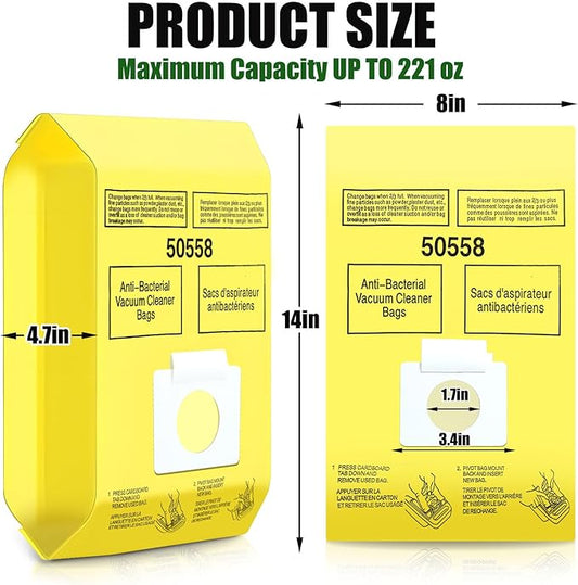 50 Pack Vacuum Cleaner Bags Fit for Kenmore Canister Type C/Q 5055 50555 50557 50558 and Pana·sonic Type C-5 C-18, 200 Series, 400 Series, 600 Series, 700 Series, 800 Series (50 Pack)