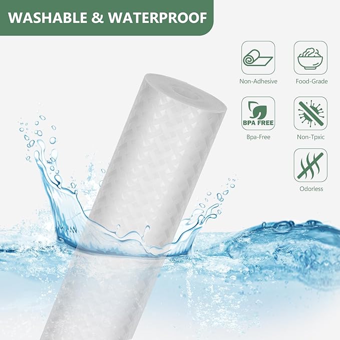 Shelf Liners, Non-Adhesive Drawer Liner, Waterproof & Oil-Proof Kitchen Cabinet Cupboard Liner Plastic EVA Material BPA Free Fridge Liner Mats Paper Protector for Shelves (Clear/12in x 60in)
