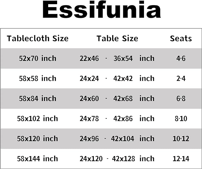 Classic Gingham Buffalo Tablecloth Fabric - Oblong 58x144 Inch Water Proof Checkered Table Cloth for Indoor Outdoor - Table Cover for Birthday, Picnics, BBQs, and Parties