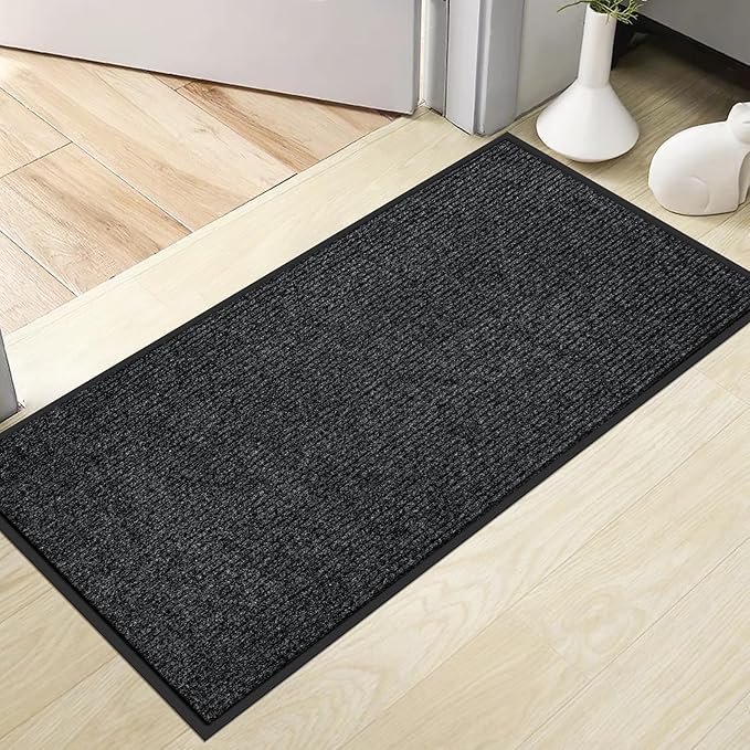 Vicwe Indoor Outdoor Door Mat, 3'x5' Heavy Duty Front Door Mat, Non-Slip Washable Doormats Entrance Mats, Dirt Resistant and Absorbent Doormat, Commercial Outdoor Entrance Floor Mat for Home Office