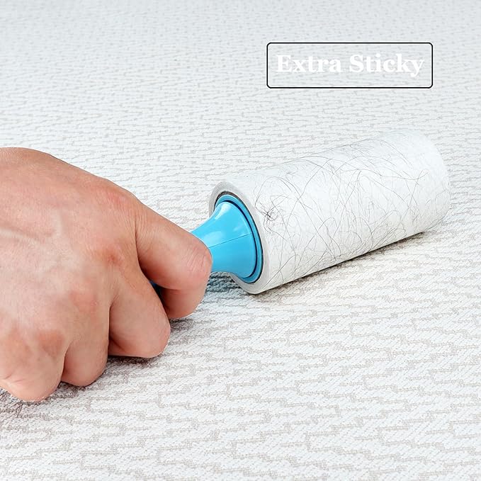 4 inch Lint Roller Refills for Amazon IKEA Evercare and Others, Extra Sticky Lint Remover Roller Refills 4 Pack, 90 Sheets per Refill, 360 Sheets Total (Inside Dia. 1 1/2 inch)