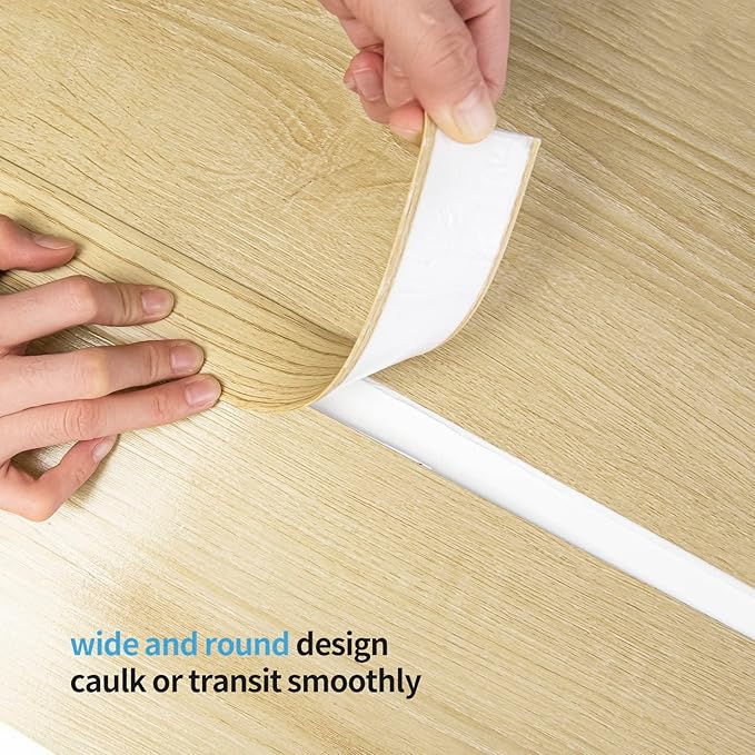 Art3d Self Adhesive Vinyl Transition Strip, Laminate & Tile Floor Divider, Carpet Threshold - 10 FT, 1.57in, Aspen Yellow