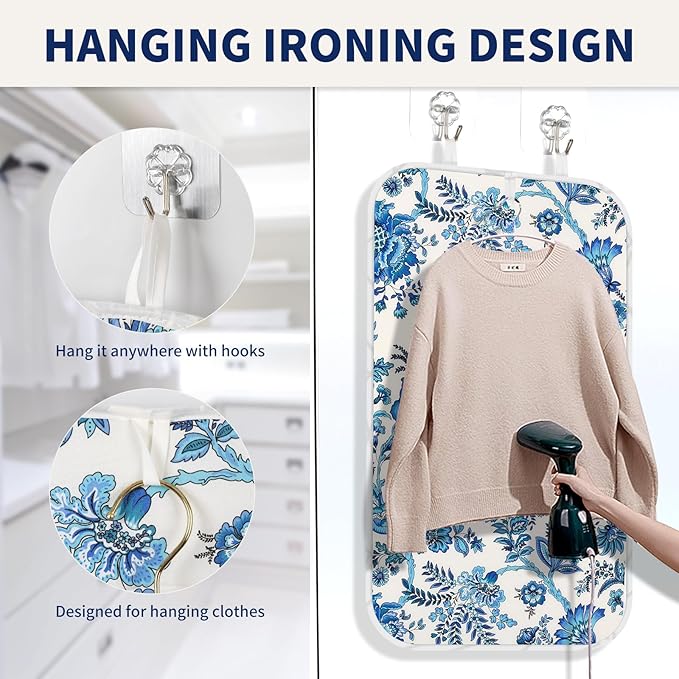 Ironing Mat Iron Anywhere Portable Ironing Pad with 3mm Padding for Steam Pressing on Tabletop or Bed - Heat Resistant, Portable, Quilting & Travel Blanket Ironing Board Alternative Cover