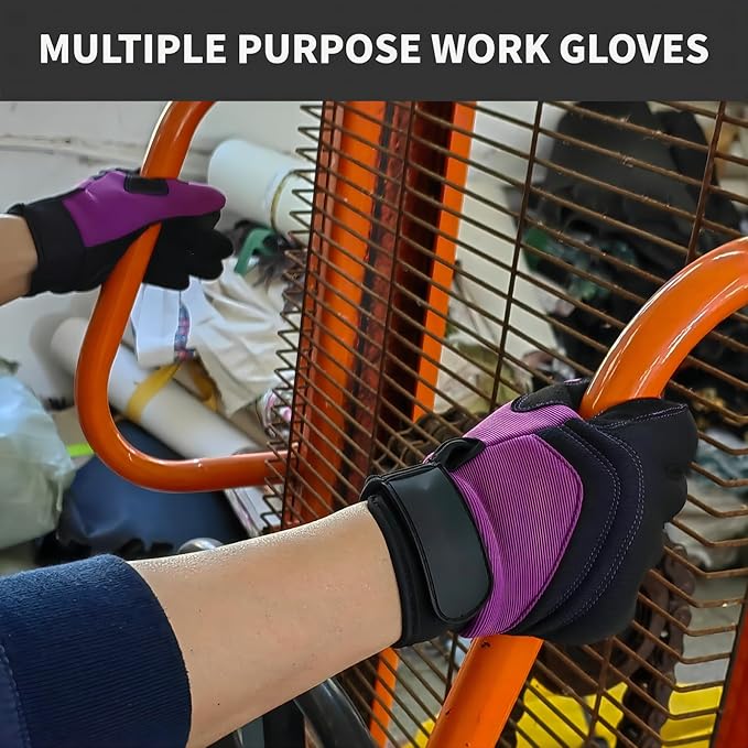 Thorn Proof&Puncture Resistant Gardening Gloves with Grip,Garden Gloves for Women, Leather Work Gloves,Gifts