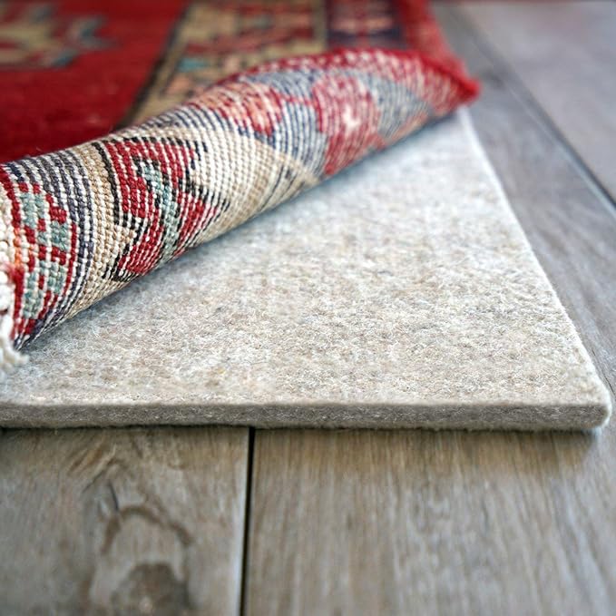 RUGPADUSA - Eco-Plush - 9'x12' - 1/4" Thick - 100% Felt - Premium Cushioned Rug Pad - Available in 3 Thicknesses, Many Custom Sizes