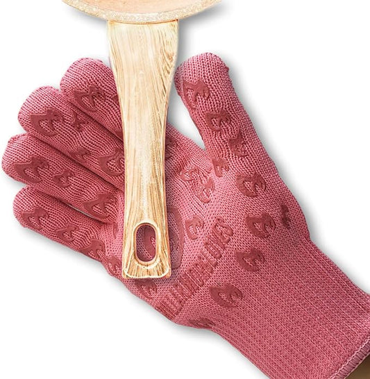 Grill Armor Oven Gloves 932°F Extreme Heat & Cut Resistant Oven Mitts with Fingers for BBQ, Cooking, Grilling, Baking – Accessory for Smoker, Cast Iron, Fire Pit, Camping, Fireplace, Griddle & More