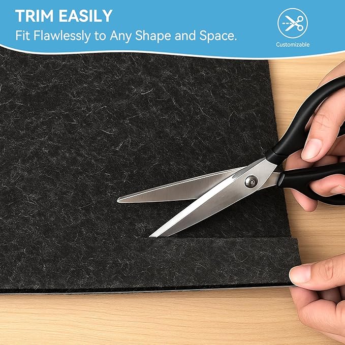 Warmstar 4x6 FT Non Slip Rug Pad,100% Waterproof Felt Rug Pad for Hardwood Floors,1/4” Thick Soft Carpet Pad with Natural Rubber Backing, Secure Grip & Floor Protection