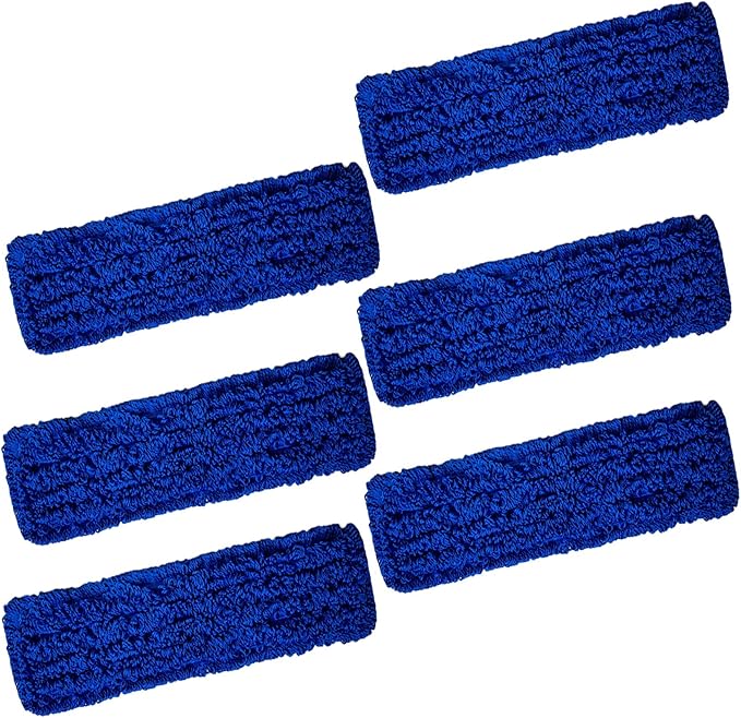 Kleen Handler 48 inch Microfiber Dust Mop | Extra Large Washable Commercial Mop Head Replacement, Pack of 6