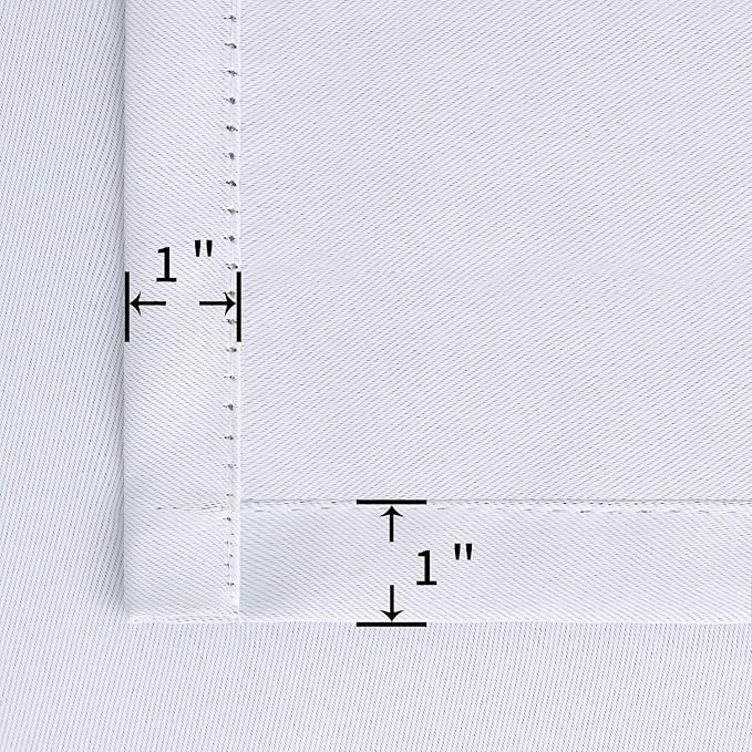BGment Room Darkening Curtains 40 Inches Length - Rod Pocket Short Window Drapes Thermal Insulated for Bedroom Kitchen Cafe, Greyish White, 34 x 40 Inch, 2 Panels