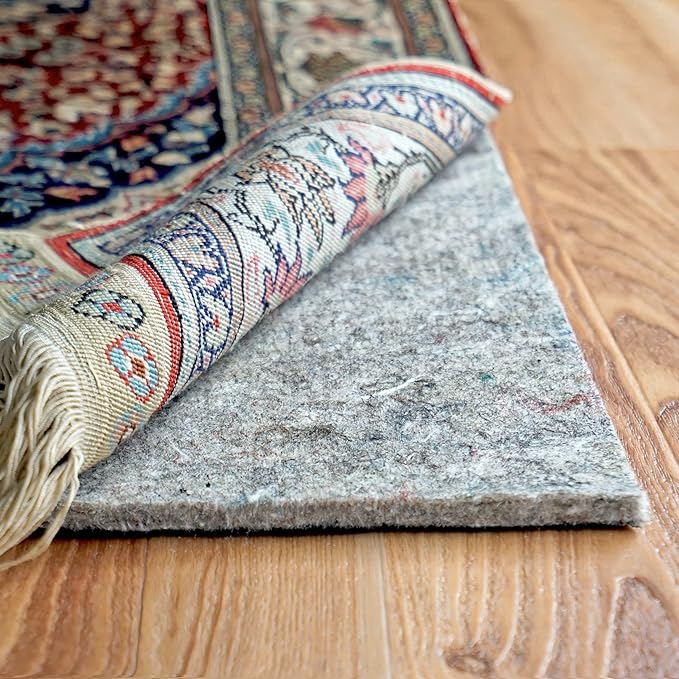 RUGPADUSA - Dual Surface - 2'x5' - 1/4" Thick - Felt + Rubber - Non-Slip Backing Rug Pad - Safe for All Floors