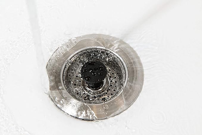 SinkShroom Revolutionary Clog-Free Sink Strainer Basket, 2-Pack, Stainless Steel
