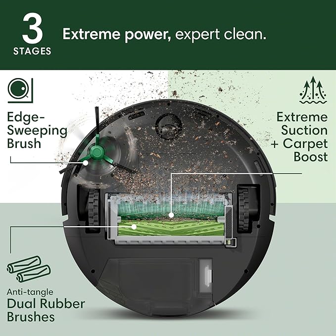 iRobot Roomba Plus 504 Vac Robot Vacuum with AutoEmpty Dock - Superior Power-Lifting Suction, Anti-Tangle Dual Rubber Brushes, Perfect for Pet Hair, Self-Empties for 75 Days, Avoids Obstacles, LiDAR