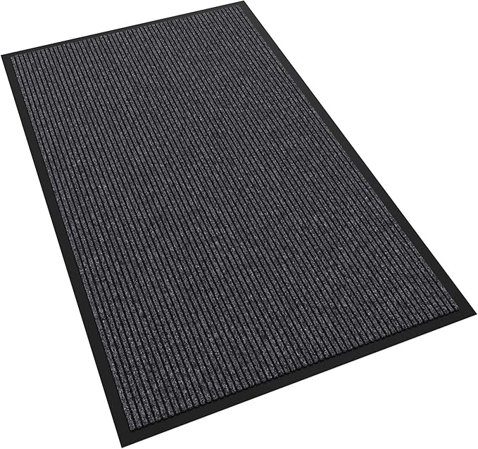 Front Door Mat, 60" x 36" Heavy Duty Indoor Outdoor Doormat, Non-Slip Welcome Mats for Entryway, Rubber Backing Low Profile Commercial Door Mats
