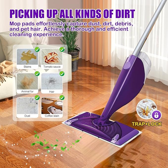 20 Count Mop Pad Refills for Wet Jet Mop, Wet Jet Pads for All Floor Types, Wet Jet Refill for Wet Pads Refill, 4 Layers Thickened Durable and Super Absorbent