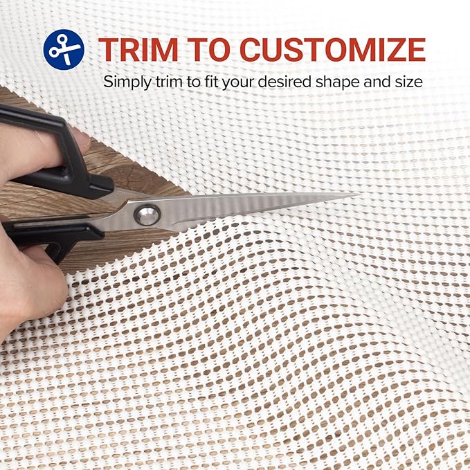 Non-Slip Rug Pad Gripper 3x10 Feet, Anti Skid Mat for Kitchen Hallway Runner Rug, Keep Rugs in Position and Safe, Thick Cushioned Carpet Pad for Hardwood Floors Protection