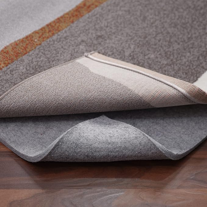 Non Slip Rug Pad Gripper - 2.6x14 Feet 1/8” Extra Thick Felt Under Rug for Runner Rugs and Hardwood Floors,Super Cushioned Non Skid Carpet Padding