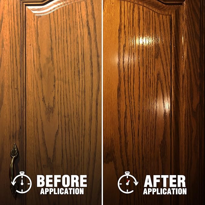 Milsek Furniture Polish and Wood Cleaner with Lemon Oil - Multipurpose Solution for Home Improvement from Hardwood Floors to Kitchen Cabinets - 64 Fl Oz (Pack of 1)