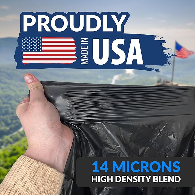 Reli. 40 to 45 Gallon Trash Bags Heavy Duty | 250 Trash Bags | Super Sizeable, Black, Garbage for Serious Cleanup