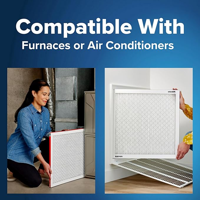 Filtrete 14x25x1 AC Furnace Air Filter, MERV 11, MPR 1000, Micro Allergen Defense, 3-Month Pleated 1-Inch Electrostatic Air Cleaning Filter, 6 Pack (Actual Size 13.81x24.81x0.81 in)