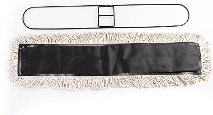 Matthew Cleaning 36'' High Strength Disposable Dust Mop Cotton Cut-end Yarn Mop Replacement Heads for Residential & Commercial Fit Standard Dust Mop Frames, Hardwood, Laminate, Concrete Floors 6Pack