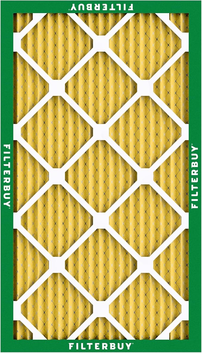 Filterbuy 14x24x1 Air Filter MERV 11 (MPR 1200) Allergen Defense Replacement (4-Pack), Electrostatic Pleated HVAC AC Furnace Filters, Made in USA (Actual Size: 13.38 x 23.38 x 0.75)