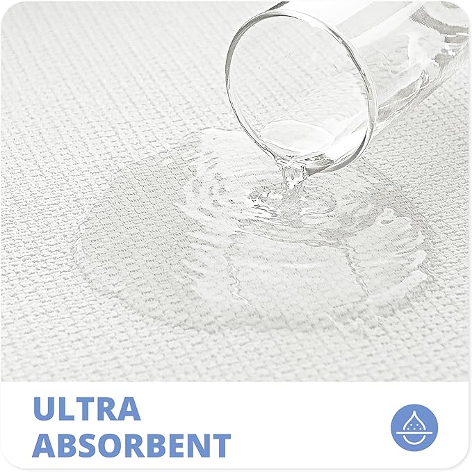 Bath Mat,Ultra Thin Bathroom Rugs,Rubber Bath Mats for Bathroom,No Slip Bath Rugs,Quick Dry,Machine Washable,Low Pile,Absorbent,Shower Outside,Sink,Home Decor Accessories.White,1'8"x2'8"(20x32inch)