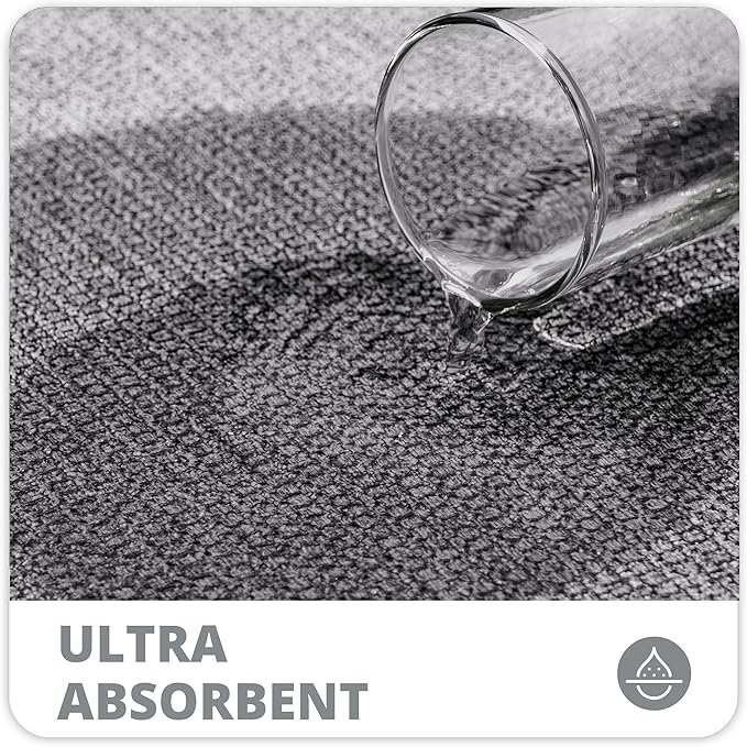 Bath Mat,Ultra Thin Bathroom Rugs,Rubber Bath Mats for Bathroom,No Slip Bath Rugs,Quick Dry,Machine Washable,Low Pile,Absorbent,Shower Outside,Sink,Home Decor Accessories.Grey,1'8"x2'8"(20x32inch)