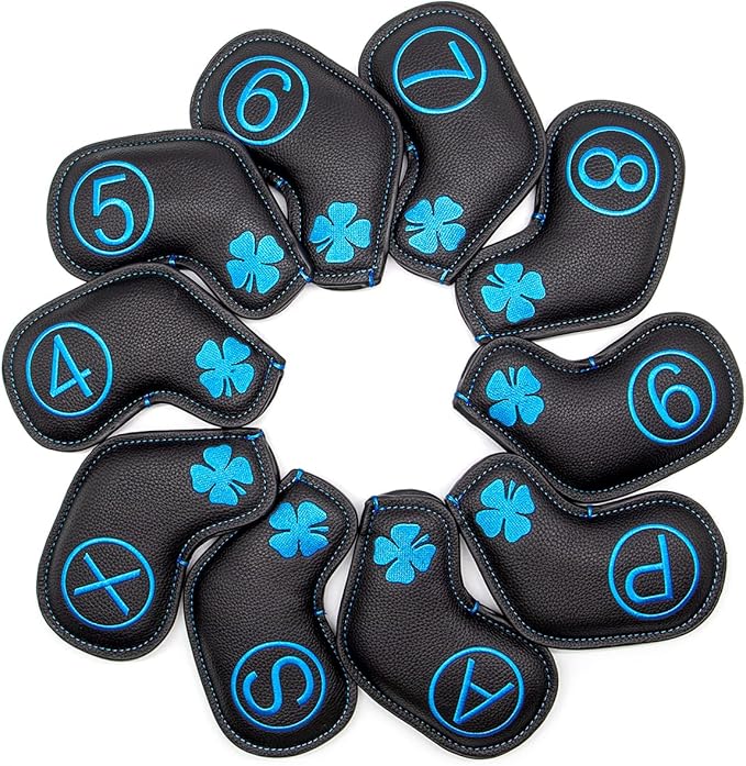 Barudan Golf Iron Club Head Covers Headcovers fits for Taylormade, Mizuno, Callaway, Etc.