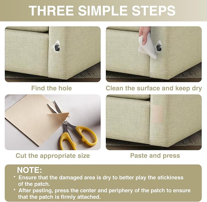 Canvas Repair Tape 4×70 Inch Waterproof Self-Adhesive Fabric Repair Patch for Repairing Boat Covers,Tents,Patio Umbrellas,Car Seats,Luggage,Sofas.(Light Brown)